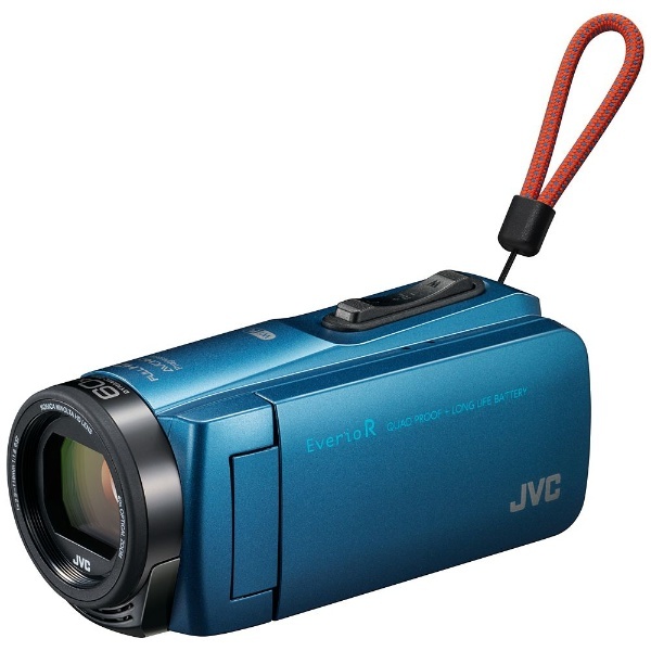 SD対応 64GBメモリー内蔵 防水・防塵・耐衝撃フルハイビジョンビデオカメラ（アクアブルー）　GZ-RX670-A