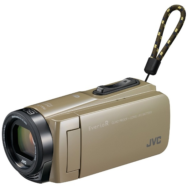 SD対応 64GBメモリー内蔵 防水・防塵・耐衝撃フルハイビジョンビデオカメラ（サンドベージュ）　GZ-RX670-C