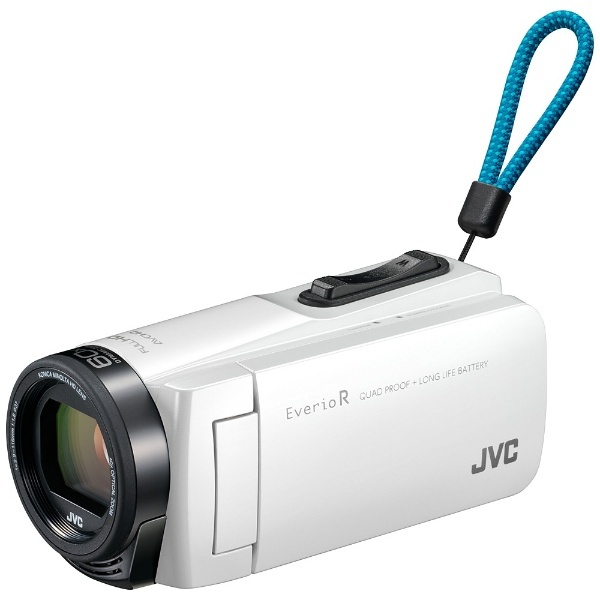 SD対応 32GBメモリー内蔵 防水・防塵・耐衝撃フルハイビジョンビデオカメラ（シャインホワイト）　GZ-R470-W