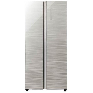 2ドア冷蔵庫 （449L）　AQR-SBS45F-S ヘアラインシルバー 「パノラマ・オープン」