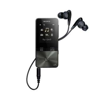 デジタルオーディオプレーヤー WALKMAN S310シリーズ (ブラック/4GB) NW-S313 BC　【ワイドFM対応】