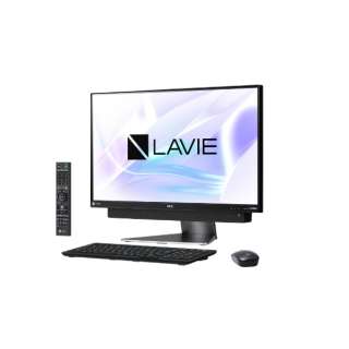 LAVIE Desk All-in-one DA770/KAシリーズ 23.8型デスクトップPC［TVチューナー搭載・Office付き・Win10 Home・Core i7・HDD 3TB・メモリ 8GB］2018年春モデル PC-DA770KAB ダークシルバー