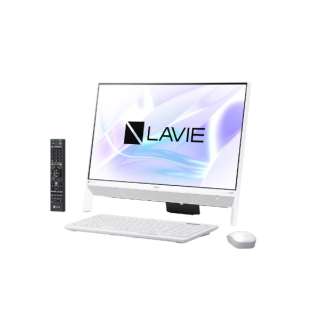 LAVIE Desk All-in-one DA370/KAシリーズ 23.8型デスクトップPC［TVチューナー搭載・Office付き・Win10 Home・Celeron・HDD 1TB・メモリ 4GB］2018年春モデル PC-DA370KAW ファインホワイト