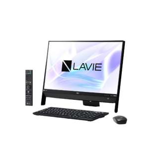 LAVIE Desk All-in-one DA370/KAシリーズ 23.8型デスクトップPC［TVチューナー搭載・Office付き・Win10 Home・Celeron・HDD 1TB・メモリ 4GB］2018年春モデル PC-DA370KAB ファインブラック