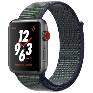 Apple Watch Nike+iGPS + Cellularfj- 38mmXy[XOCA~jEP[Xƃ~bhiCgtHONikeX|[c[v