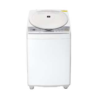 ES-TX8C-W 縦型洗濯乾燥機 ホワイト [洗濯8.0kg /乾燥4.5kg /ヒーター乾燥 /上開き]