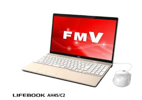 LIFEBOOK AH45/C2 15.6型ノートPC［Office付き・Win10 Home・Core i3・HDD 1TB・メモリ 4GB］ FMVA45C2G シャンパンゴールド