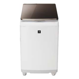 ES-PU10C-T 縦型洗濯乾燥機 ブラウン [洗濯10.0kg /乾燥5.0kg /ヒーター乾燥 /上開き]