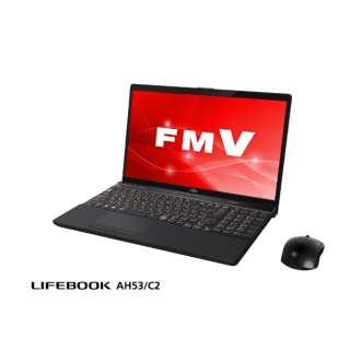 LIFEBOOK AH53/C2 15.6型ノートPC［Office付き・Win10 Home・Core i7・HDD 1TB・メモリ 8GB］ FMVA53C2B ブライトブラック