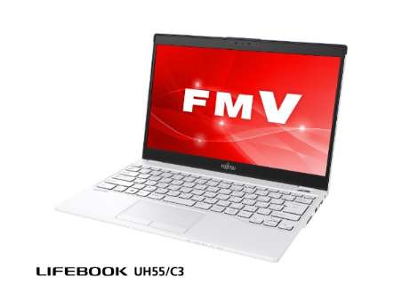 13.3^m[gPC LIFEBOOK UH55/C3mOfficetEWin10 HomeECore i3ESSD 128GBE 4GBn2018N11f FMVU55C3LB zCgwithlCr[