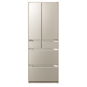 6ドア冷蔵庫 「ぴったりセレクト KWタイプ」（567L）[観音開きタイプ] 　R-KW57K-XN ファインシャンパン