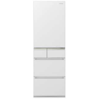 5ドア冷蔵庫 「PVタイプ」（406L）[右開きタイプ] 　NR-E415PV-W スノーホワイト