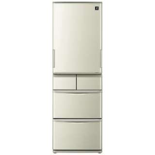 5ドア冷蔵庫 プラズマクラスター冷蔵庫 （412L）[左右開きタイプ] 　SJ-W411F-N ゴールド系