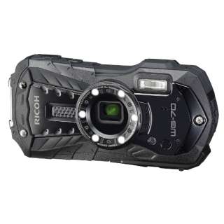 コンパクトデジタルカメラ WG-70 ブラック [防水+防塵+耐衝撃]