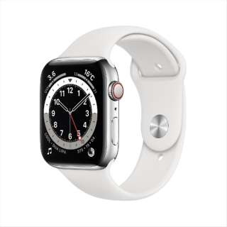 Apple Watch Series 6iGPS + Cellularfj- 44mmVo[XeXX`[P[XƃzCgX|[coh - M[ M09D3J/A