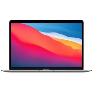 MacBook Air 13インチ [Apple M1チップ（8コアCPU/7コアGPU）/SSD：256GB /メモリ：8GB /2020年モデル] MGN63J/A スペースグレイ
