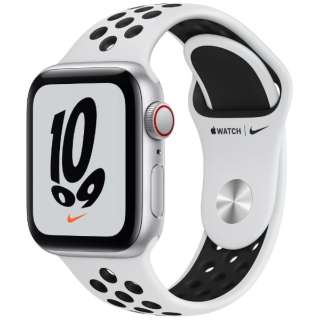 Apple Watch Nike SEiGPS+Cellularfj40mmVo[A~jEP[XƃsAv`i/ubNNikeX|[coh MKR43J/A yC[d-USB-CP[u /2021N9fz