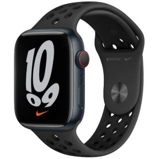 Apple Watch Nike Series 7iGPS+Cellularfj- 45mm~bhiCgA~jEP[XƃAXTCg/ubNNikeX|[coh - M[ MKL53J/A
