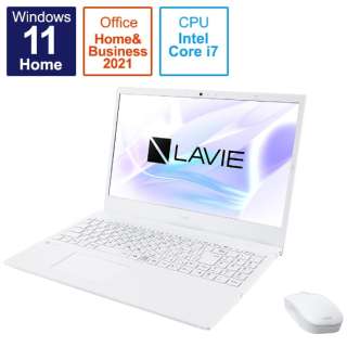 15.6^m[gPC LAVIE N15V[Y [15.6^ /Windows11 Home /intel Core i7 /Office HomeandBusiness /F8GB /SSDF256GB /2022N7] PC-N1570EAW p[zCg