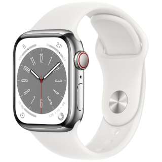 Apple Watch Series 8iGPS + Cellularfj- 41mmVo[XeXX`[P[XƃzCgX|[coh MNJ53JA