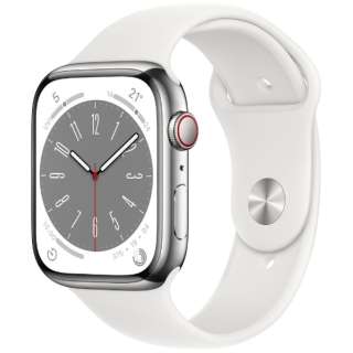 Apple Watch Series 8iGPS + Cellularfj- 45mmVo[XeXX`[P[XƃzCgX|[coh MNKE3JA
