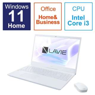 15.6^m[gPC LAVIE N15V[Y [15.6^ /Windows11 Home /intel Core i3 /F8GB /SSDF256GB /Office HomeandBusiness /2023Ntf] PC-N1535FAW p[zCg