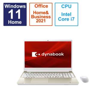 15.6^m[gPC dynabook T7 [15.6^ /Windows11 Home /intel Core i7 /F16GB /SSDF512GB /Office HomeandBusiness /2023N6f] P2T7WPBG TeS[h