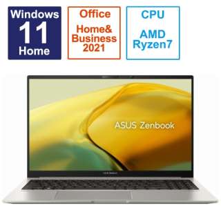 15.6^m[gp\R Zenbook 15 OLED (UM3504) [15.6^ /Windows11 Home /AMD Ryzen 7 /F16GB /SSDF512GB /Office HomeandBusiness /2023N6f] UM3504DA-BN201WS oTgO[