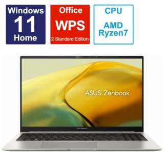 15.6^m[gp\R Zenbook 15 OLED (UM3504) [15.6^ /Windows11 Home /AMD Ryzen 7 /F16GB /SSDF512GB /WPS Office /2023N6f] UM3504DA-BN201W oTgO[