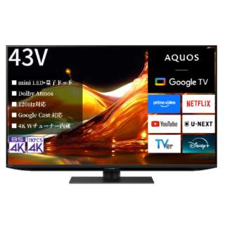 WALLTVスタンド付き TV SHARP AQOS 液晶テレビ 42インチ 4T-C42DH1